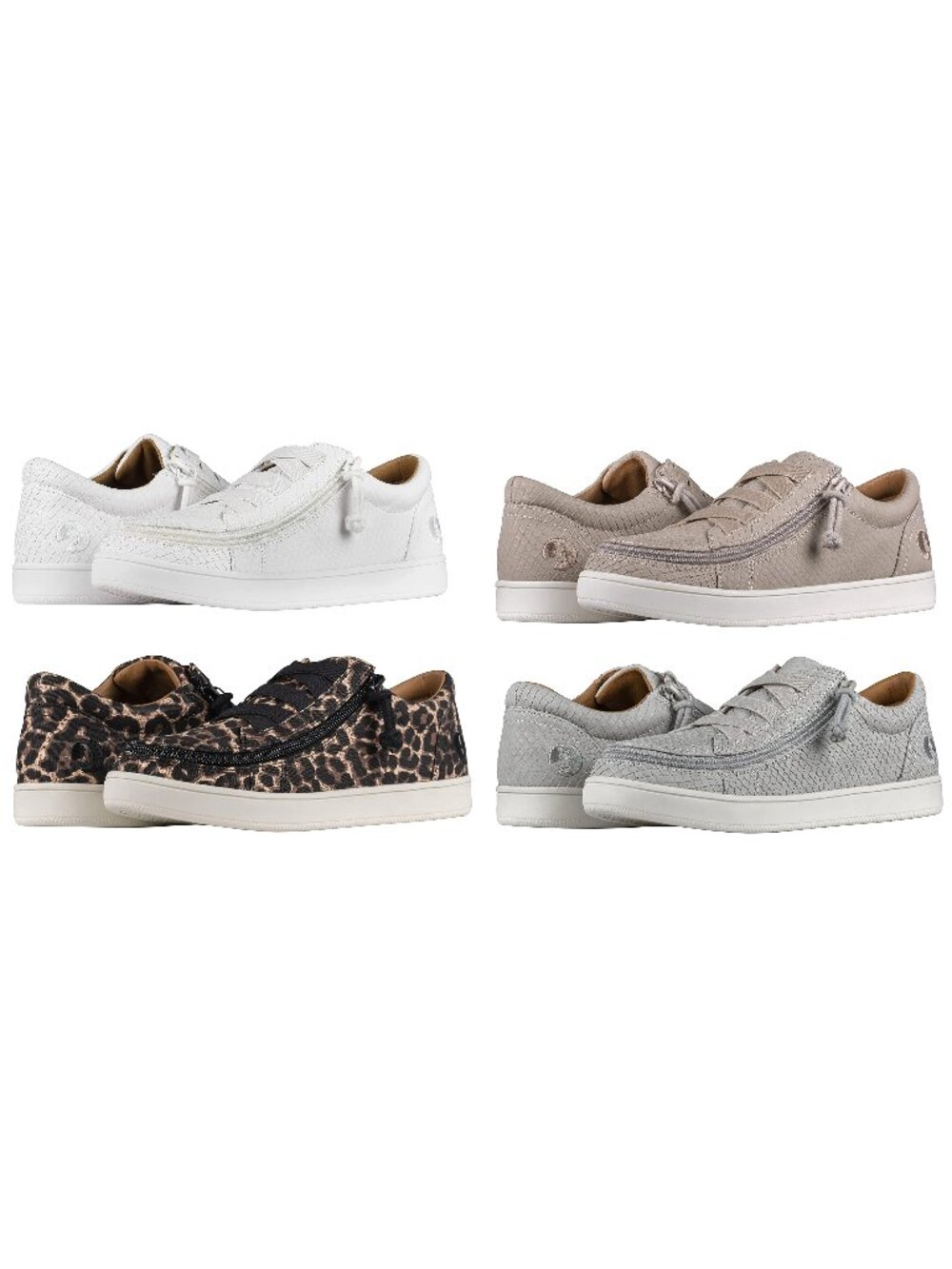 NiB Billy's Footwear Women's Billy Gore Low Adaptive Zip Up Sneakers $89 BY1257